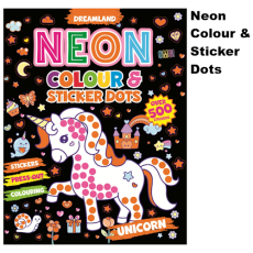 Neon Colour & Sticker Dots - Unicorn